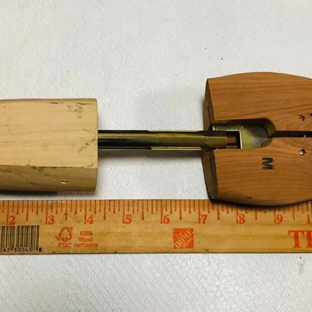 Vintage Shoe Keeper Tree Wood Mens M